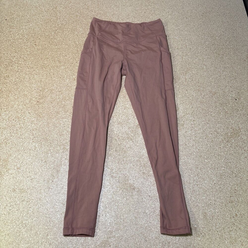 Prana Dusty Rose Mauve Leggings Size M G3
